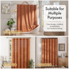 Bathway Farmhouse curtain versatile-use for bathroom window or divider