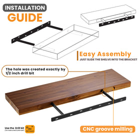 BATODA easy-assembly design with shelves sliding into brackets