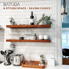 BATODA shelves supporting up to 100 pounds each for decor and organizing