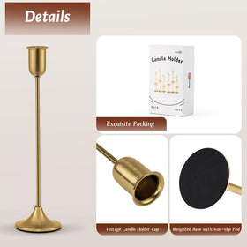 Batoslee vintage modern candlesticks on a mantel add elegant focal point.