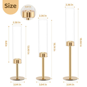 Batoslee three-tier hurricane stands at 14, 16, and 18 inches