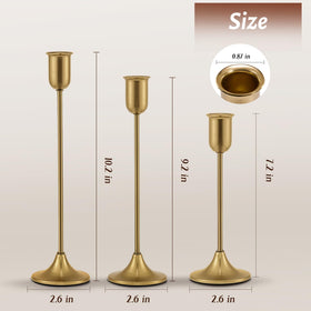 Batoslee brass candlesticks for dining areas offer timeless light.