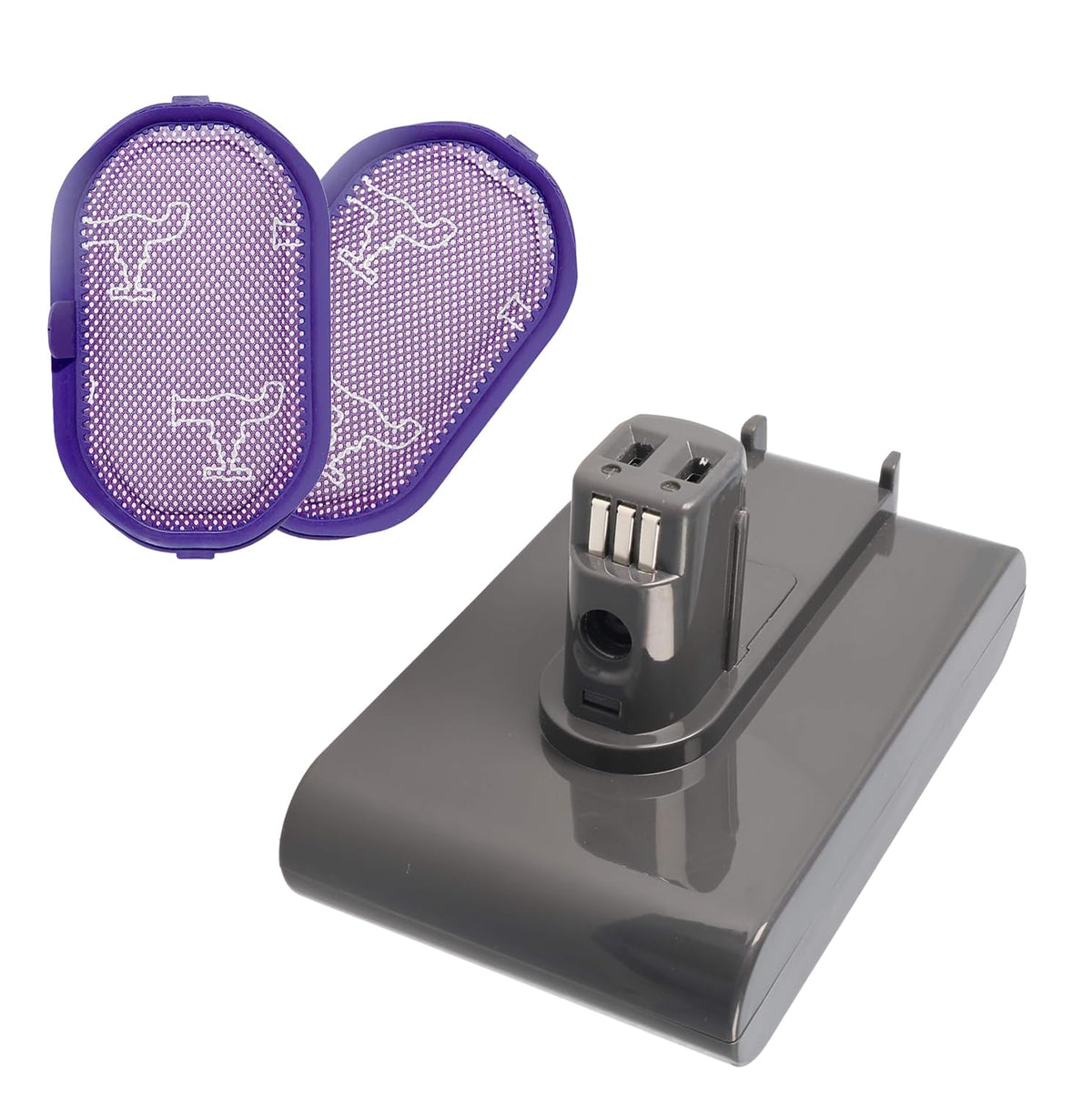 Batryuic 7.0Ah Dyson Type A battery shown for quick, tool-free installation.