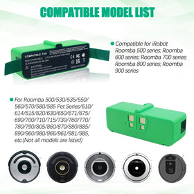 Batryuic Roomba battery 6500mAh internal cell layout detail