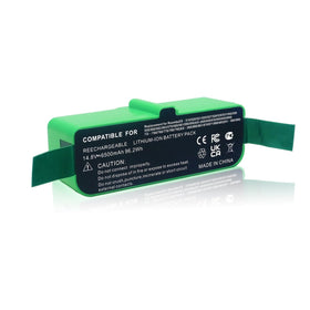 Batryuic Roomba battery 6500mAh top view for longer runtime