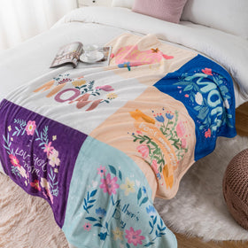 Battilo machine-washable mothers blanket highlights easy care.