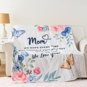 Battilo mom blanket with flower pattern adds warmth and style to bedrooms