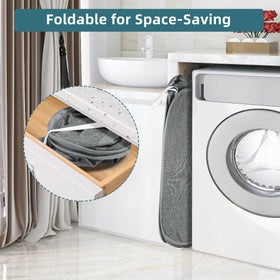 BATTOO collapsible basket dorm travel gray fits compactly in bags.