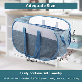 BATTOO large-capacity hamper with spacious opening for bulk laundry.