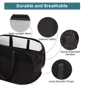 BATTOO laundry basket large opening measuring 24x14 inches.