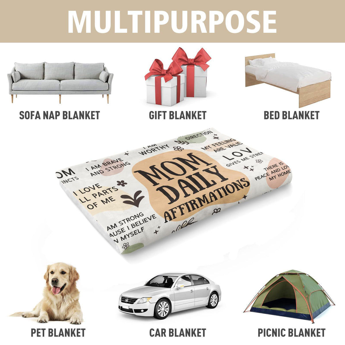BaubleDazz 60x80 inch blanket providing generous coverage for lounging.