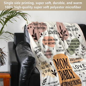 BaubleDazz cozy microfiber blanket offering warm postpartum comfort.