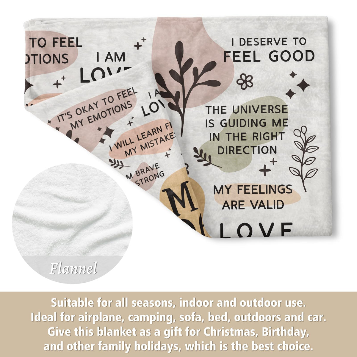 BaubleDazz cozy postpartum blanket highlighting premium fabric and durable warmth