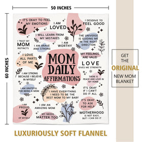 BaubleDazz mothers day gift blanket conveys best wishes with cozy, nurturing feel.