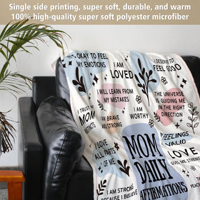 BaubleDazz New Mom blanket soft microfiber texture for cozy moments