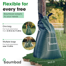Baumbad easy-fill design compatible with common hoses.