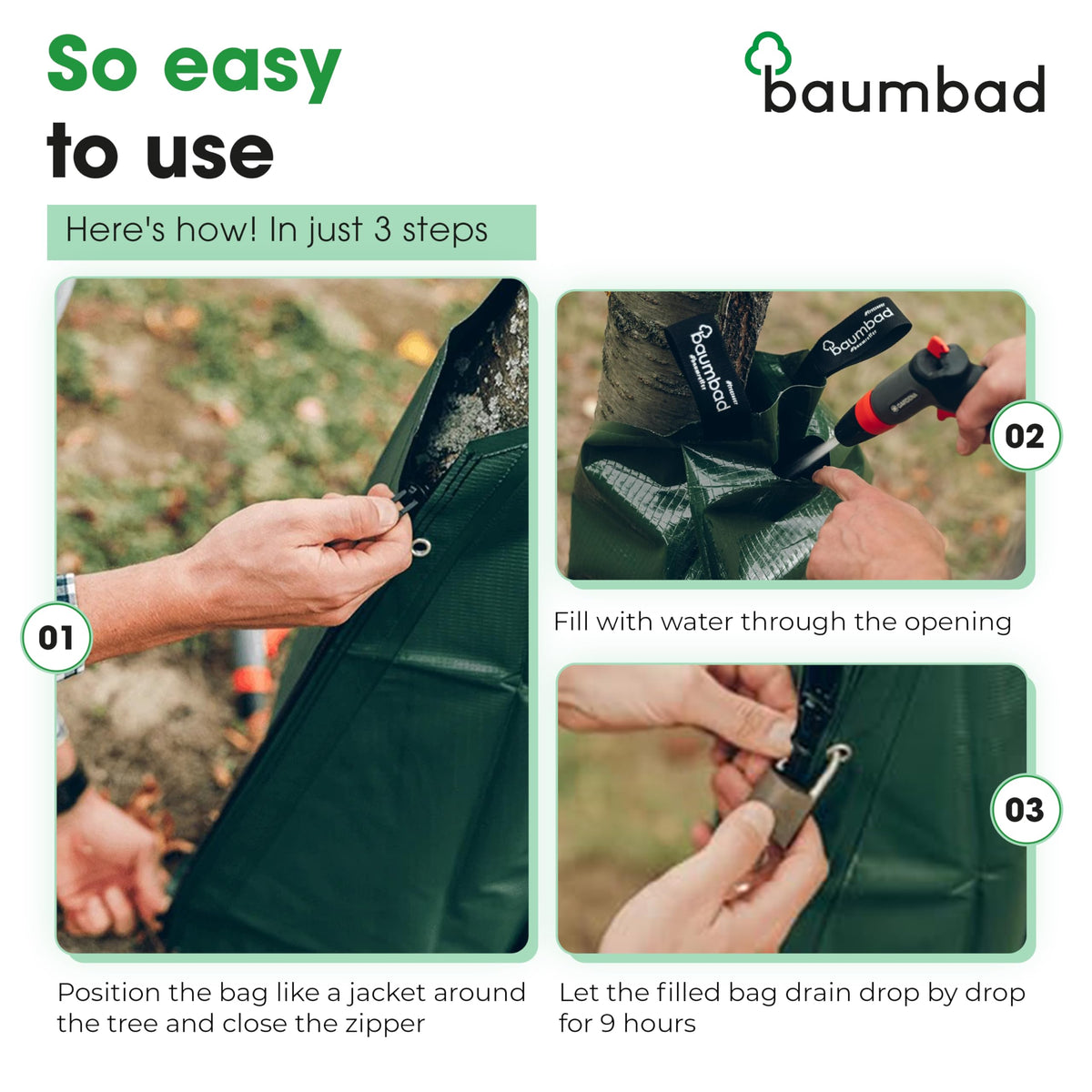 Baumbad tear-resistant bag built for outdoor use.