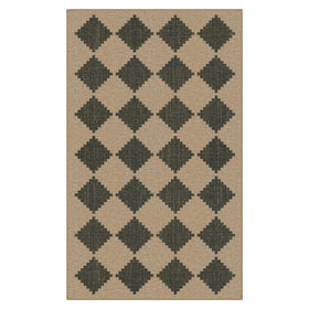 Bavni Checkered Easy Jute Rug pet-friendly option for busy homes
