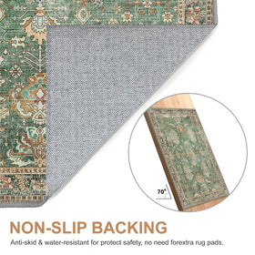 Bavni machine-washable chenille rug stays vibrant after regular care.