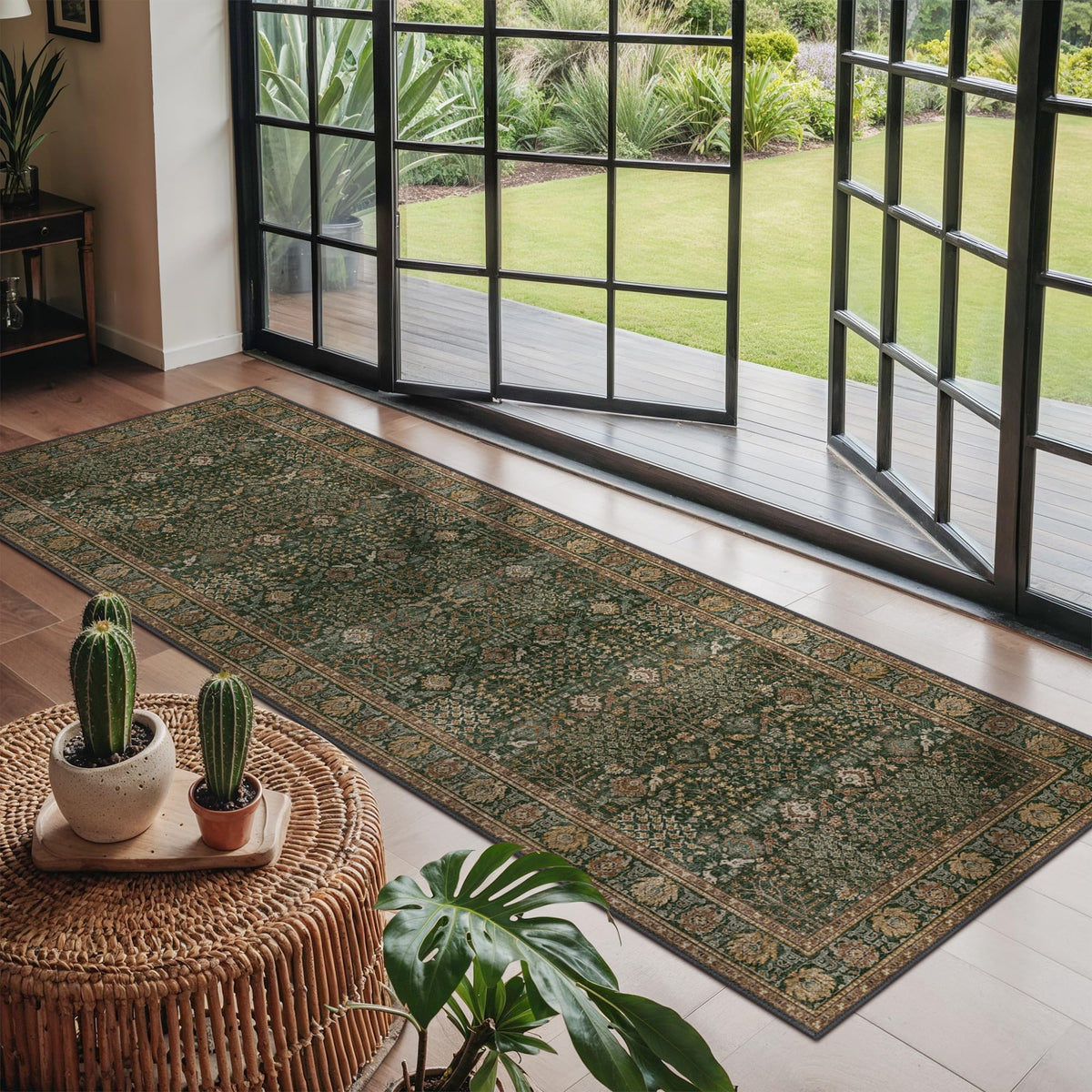 Bavni machine-washable rug cleans easily with cold-water machine cycles.
