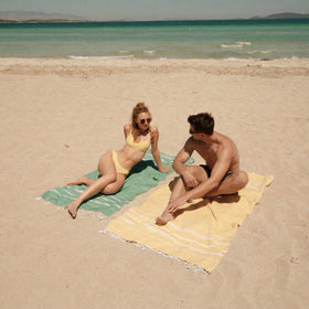 Bay Laurel lightweight towel packs easily for travel.