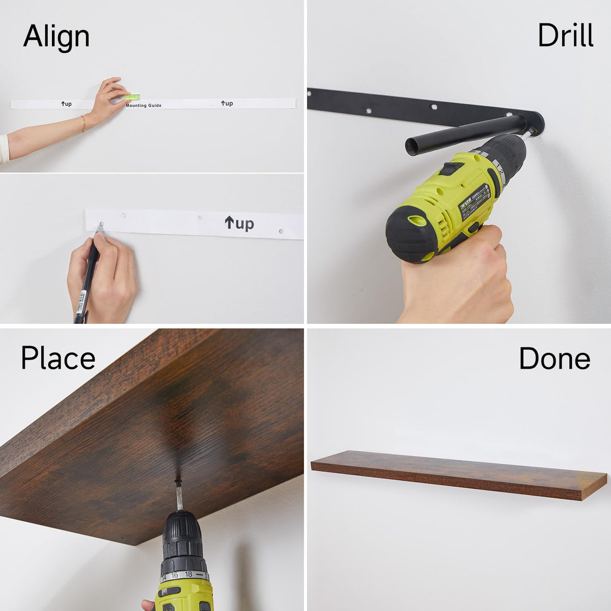 Bayka includes mounting hardware for quick, secure wall installation.