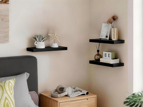 BAYKA shelf organized bathroom storage with warp resistant finish