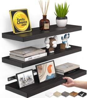 BAYKA floating shelf wall mount with clean lines and sturdy support