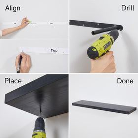 BAYKA sealed shelves resist warping and maintain shape.