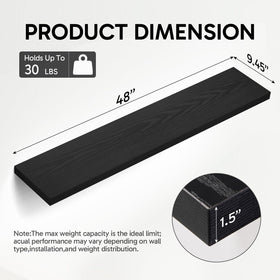 BAYKA wall-mounted shelf setup for versatile storage