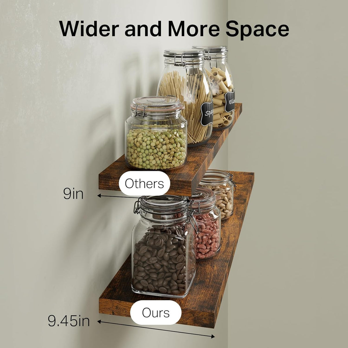 Bayka includes mounting hardware for quick wall installation.