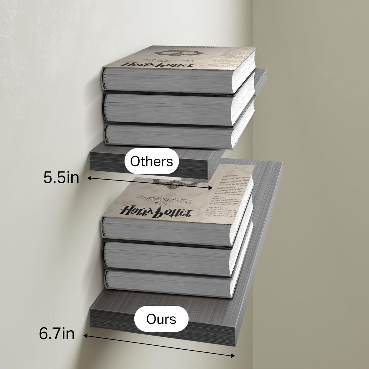 BAYKA walls shelves protected with sealant to resist warping