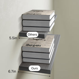 BAYKA walls shelves protected with sealant to resist warping
