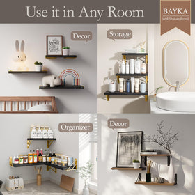 BayKA triangle bracket design closeup showing flexible installation options