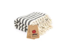 Bazaar Anatolia Arpa Black Turkish towel soft absorbent after multiple washes.