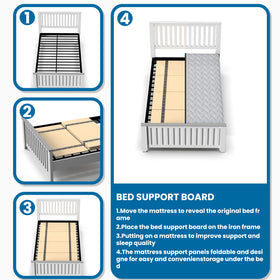 BBX-G double-layer bed boards measure 60 by 48 inches for versatile layouts.