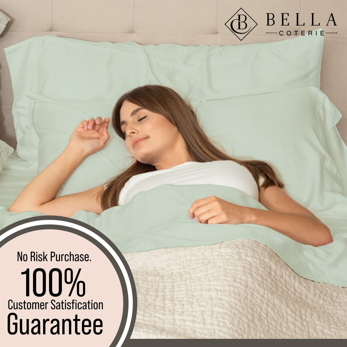 Bella Coterie 18-inch pocket sheet demonstrates plush-mattress compatibility.