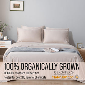 Bella Coterie bamboo viscose pillowcase in Dune reduces friction for a gentle night.