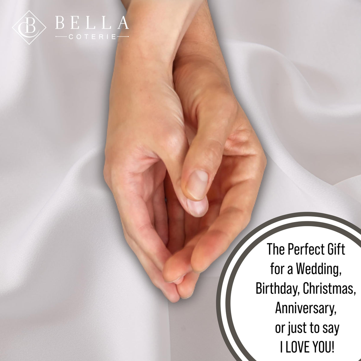 Bella Coterie care shot demonstrates simple washing to maintain softness.