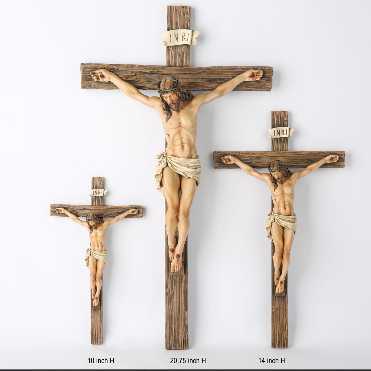 BC BUILDCLASSIC crucifix wall cross in a serene living room setting.