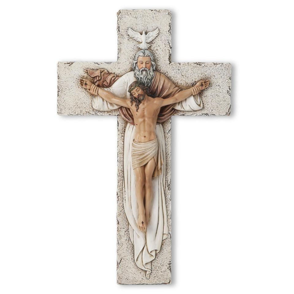 BC Buildclassic Holy Trinity crucifix wall cross 9.5 inches for serene home prayer