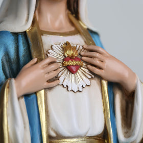 BC BuildClassic Immaculate Heart statue side view enhances prayer corner