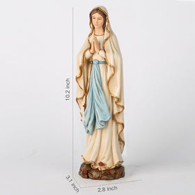 BC Buildclassic Lourdes statue detailed face highlights fine craftsmanship and lifelike expression.