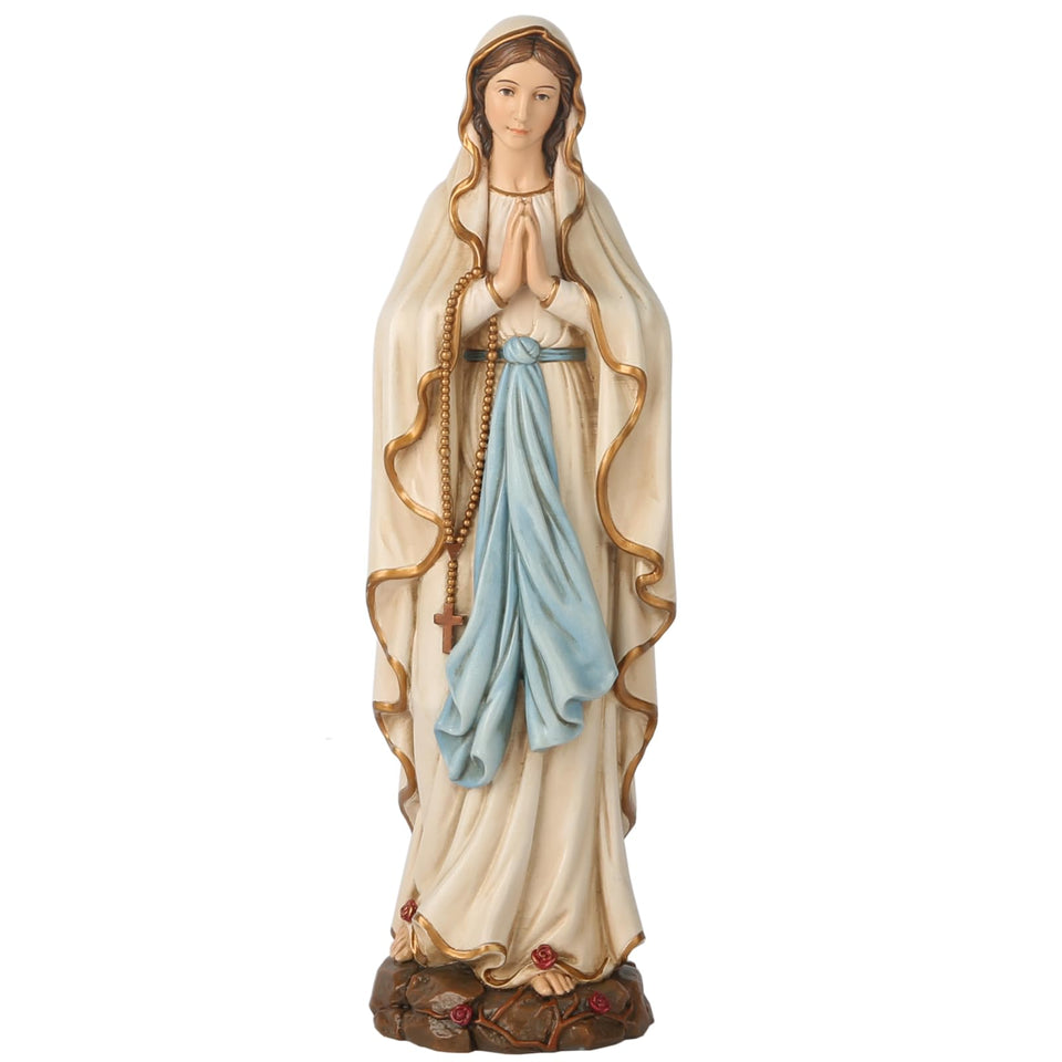 BC Buildclassic Lourdes statue front view for a tranquil home altar centerpiece.