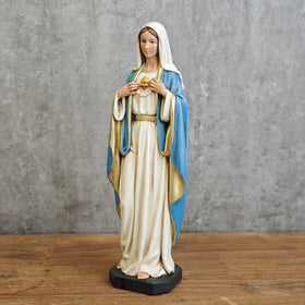 BC BUILDCLASSIC Mary statue handpainted with vibrant hues for sacred display