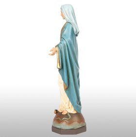 BC BUILDCLASSIC Our Lady of Grace 7-inch statue arranged for altar display