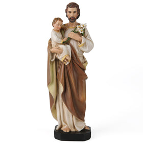 BC BUILDCLASSIC St Joseph with Child Jesus statue front view ideal for prayer spaces