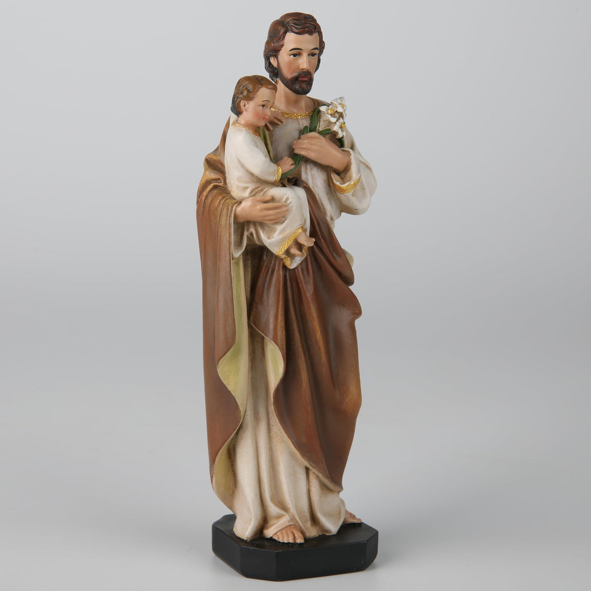BC BUILDCLASSIC Saint Joseph display with other statues creates cohesive sacred decor