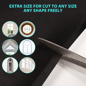 BCJJ cut-to-fit curtains adapt to various window shapes for a neat look.