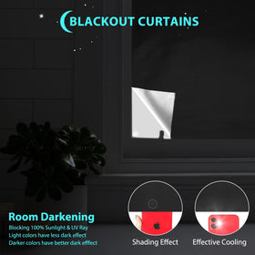 BCJJ silver insulated back graphic reflects heat for cooler rooms.